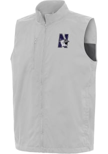 Mens Northwestern Wildcats Grey Antigua Brisk Vest