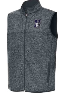 Mens Northwestern Wildcats Grey Antigua Fortune Vest