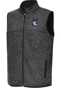 Mens Northwestern Wildcats Black Antigua Fortune Vest