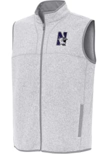 Mens Northwestern Wildcats Grey Antigua Fortune Vest