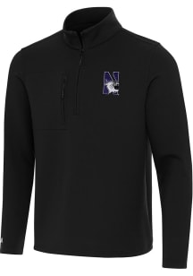 Mens Northwestern Wildcats  Antigua Insider Qtr Zip Pullover