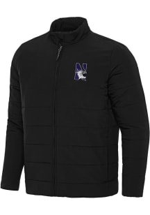 Mens Northwestern Wildcats Black Antigua Swelter Filled Jacket