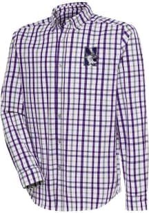 Mens Northwestern Wildcats  Antigua Tending Long Sleeve Dress Shirt