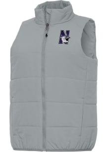 Womens Northwestern Wildcats Grey Antigua Experience Vest