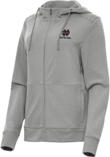 Antigua Notre Dame Fighting Irish Womens Grey Seeker Light Weight Jacket