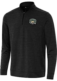 Antigua Ohio Bobcats Mens Black Bright Long Sleeve Qtr Zip Pullover