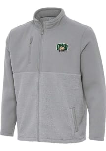 Antigua Ohio Bobcats Mens Grey Daily Fused Medium Weight Jacket