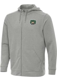 Antigua Ohio Bobcats Mens Grey Effortless Light Weight Jacket