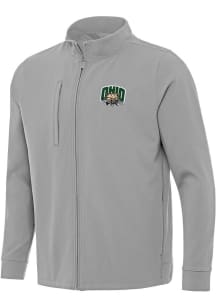 Antigua Ohio Bobcats Mens Grey Regard Light Weight Jacket