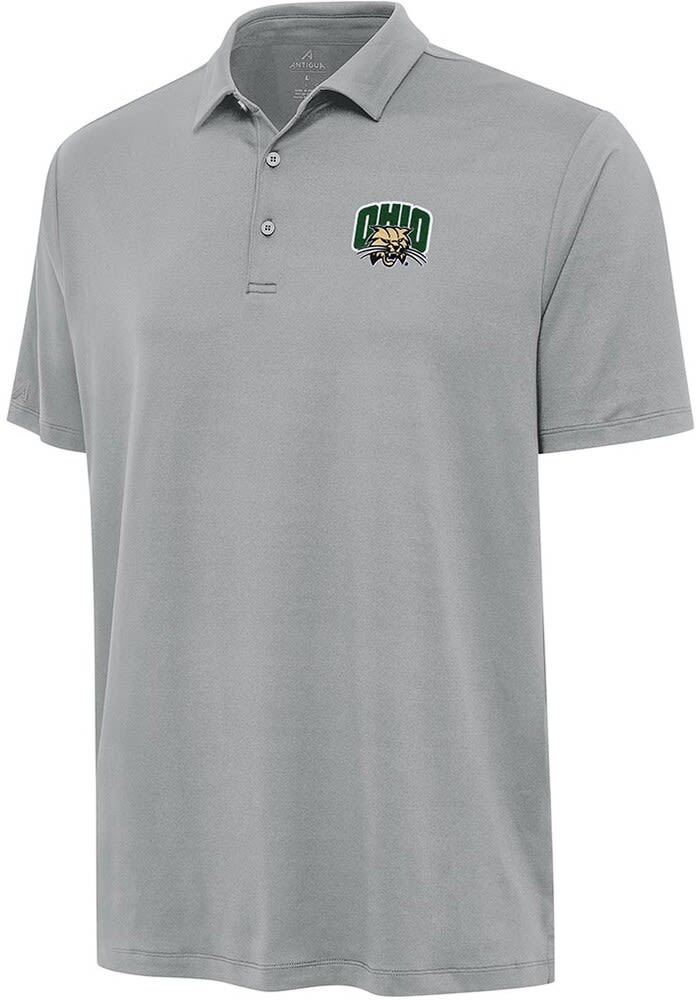 Antigua Ohio Bobcats Mens Reprocess Recycled Short Sleeve Polo