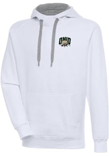 Antigua Ohio Bobcats Mens White Victory Long Sleeve Hoodie