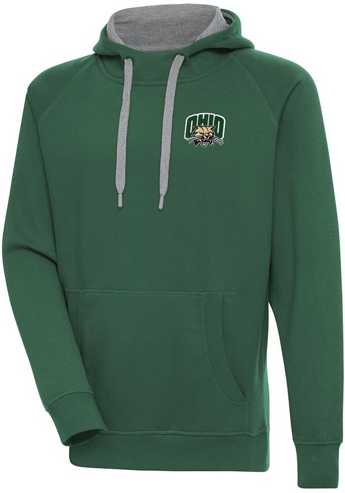 Antigua Ohio Bobcats Mens Victory Long Sleeve Hoodie