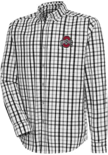 Mens Ohio State Buckeyes Black Antigua Tending Long Sleeve Dress Shirt