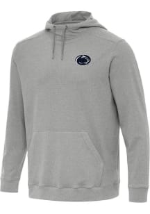 Mens Penn State Nittany Lions Grey Antigua Cloud Hooded Sweatshirt