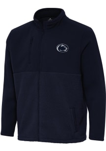 Mens Penn State Nittany Lions Navy Blue Antigua Daily Fused Medium Weight Jacket