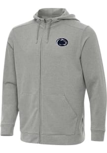 Mens Penn State Nittany Lions Grey Antigua Effortless Light Weight Jacket