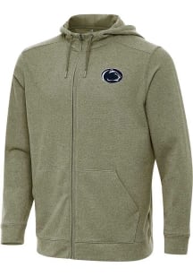 Mens Penn State Nittany Lions Olive Antigua Effortless Light Weight Jacket