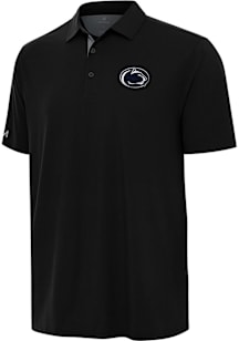 Antigua Penn State Nittany Lions Mens Black Era Short Sleeve Polo