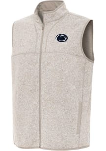 Mens Penn State Nittany Lions Oatmeal Antigua Fortune Vest