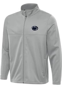 Mens Penn State Nittany Lions Grey Antigua Links 2 Light Weight Jacket