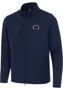 Mens Penn State Nittany Lions Navy Blue Antigua Objection Light Weight Jacket