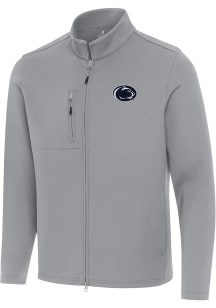 Mens Penn State Nittany Lions Grey Antigua Objection Light Weight Jacket