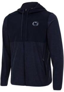 Mens Penn State Nittany Lions Navy Blue Antigua Sway Light Weight Jacket