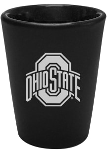Ohio State Buckeyes 2oz Black Etched Ceramic Shot Glass