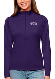 Antigua TCU Horned Frogs Womens Purple Tribute Long Sleeve Pullover