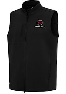 Antigua Arkansas State Red Wolves Mens Black Demand Sleeveless Jacket