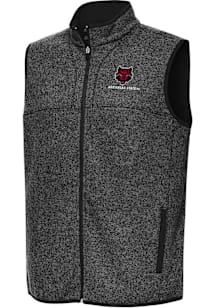 Antigua Arkansas State Red Wolves Mens Black Fortune Sleeveless Jacket