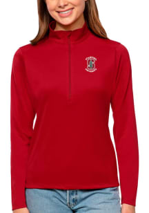 Antigua Cardinal Womens Red Tribute 1/4 Zip Pullover