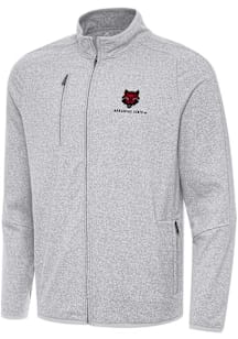 Antigua Arkansas State Red Wolves Mens Grey Hold Up Light Weight Jacket