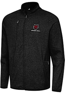 Antigua Arkansas State Red Wolves Mens Black Hold Up Light Weight Jacket