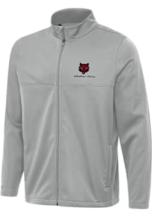 Antigua Arkansas State Red Wolves Mens Grey Links 2 Light Weight Jacket