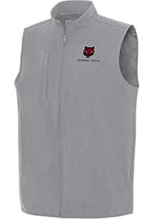 Antigua Arkansas State Red Wolves Mens Grey Regard Sleeveless Jacket