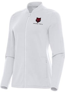 Antigua Arkansas State Red Wolves Womens White Continual Light Weight Jacket
