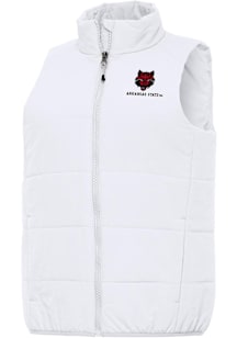 Antigua Arkansas State Red Wolves Womens White Experience Vest