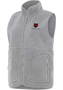 Antigua Arkansas State Red Wolves Womens Grey Nostalgic Vest