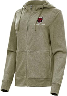 Antigua Arkansas State Red Wolves Womens Olive Seeker Light Weight Jacket