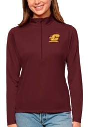 Antigua Central Michigan Chippewas Womens Maroon Tribute Long Sleeve Pullover