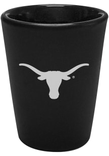 Texas Longhorns 2oz Black Etched Ceramic Shot Glass