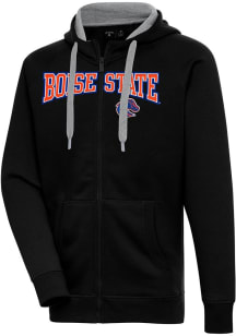 Antigua Boise State Broncos Mens Black Split Victory Long Sleeve Full Zip Jacket