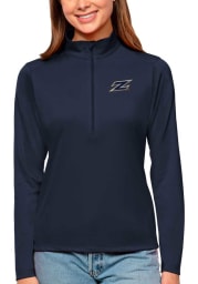 Antigua Akron Zips Womens Navy Blue Tribute Long Sleeve Pullover