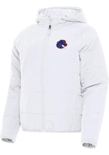 Antigua Boise State Broncos Womens White Universe Filled Jacket