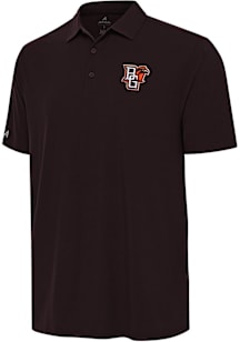 Antigua Bowling Green Falcons Mens Brown Era Short Sleeve Polo