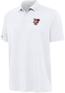 Antigua Bowling Green Falcons Mens White Reprocess Recycled Short Sleeve Polo