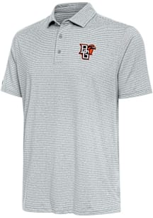 Antigua Bowling Green Falcons Mens Grey Scheme Short Sleeve Polo