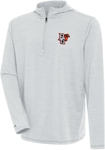 Antigua Bowling Green Falcons Mens Grey Tidy Long Sleeve Qtr Zip Pullover