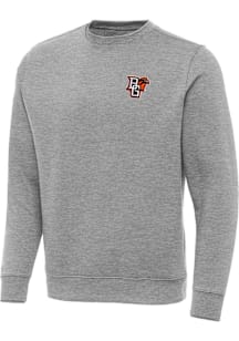Antigua Bowling Green Falcons Mens Grey Victory Long Sleeve Crew Sweatshirt